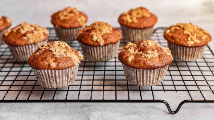 a picture of scrumptious, freshly baked muffins