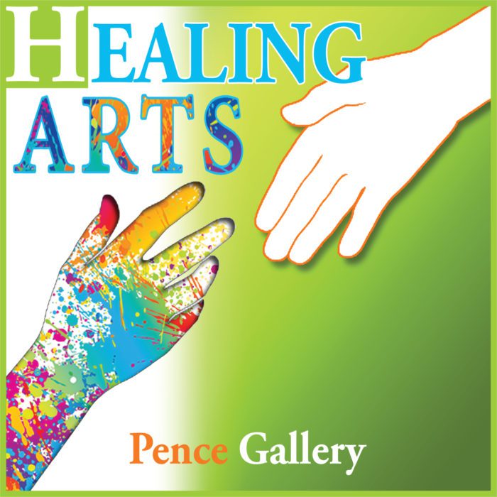poster for healing arts workshop at pence gallery