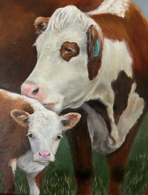 Leslie Lindbo, Tenderness, Acrylic on canvas