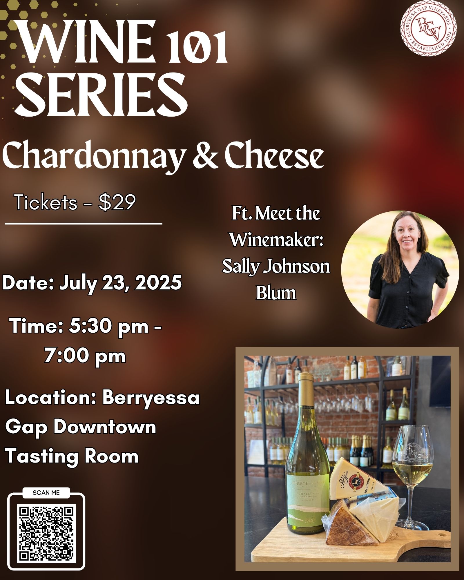 Wine 101 Series – Chardonnay and Cheese