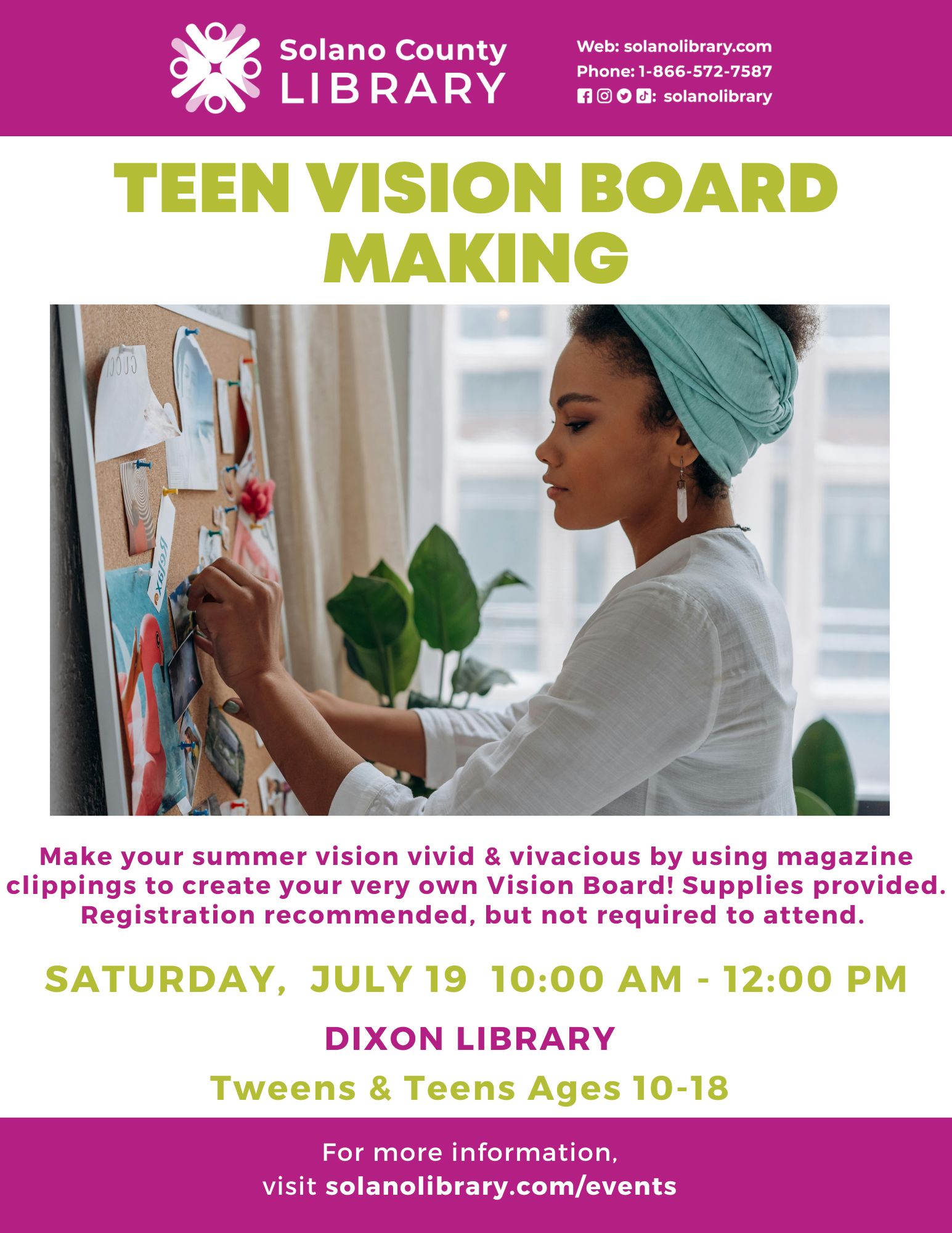 Teen Vision Board Making @ DXN – English