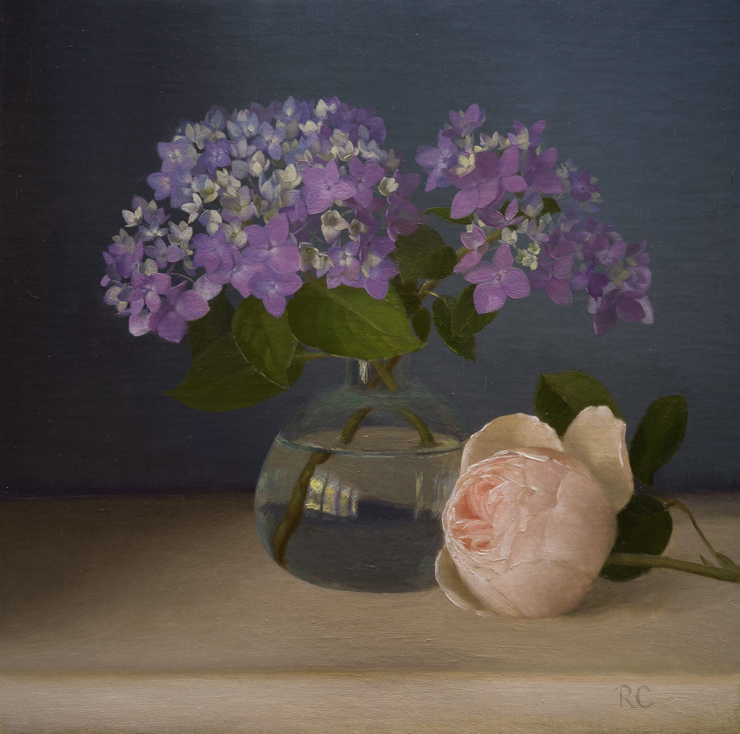 Raquel Cox, Hydrangeas and Rose